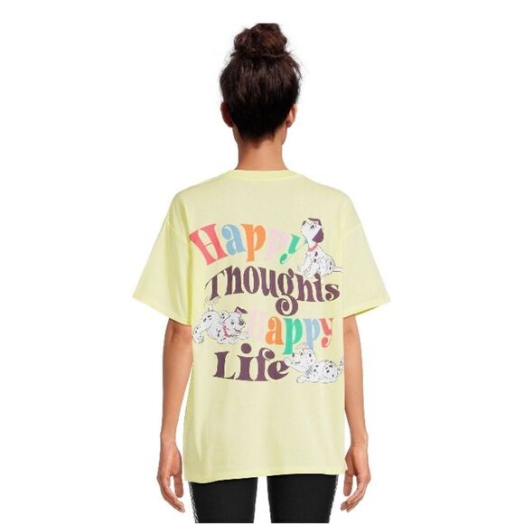 WOMEN’S Juniors Disney 101 Dalmatians Oversized Short Sleeve T-Shirt Size XS - Picture 7 of 7